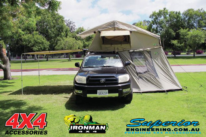 Ironman 4x4 Rooftop Tent fully setup